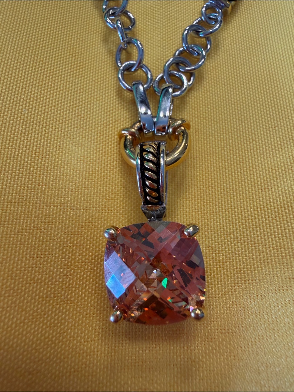 Park Lane Signature Topaz CZ Enhancer & Chain Necklace Retired
